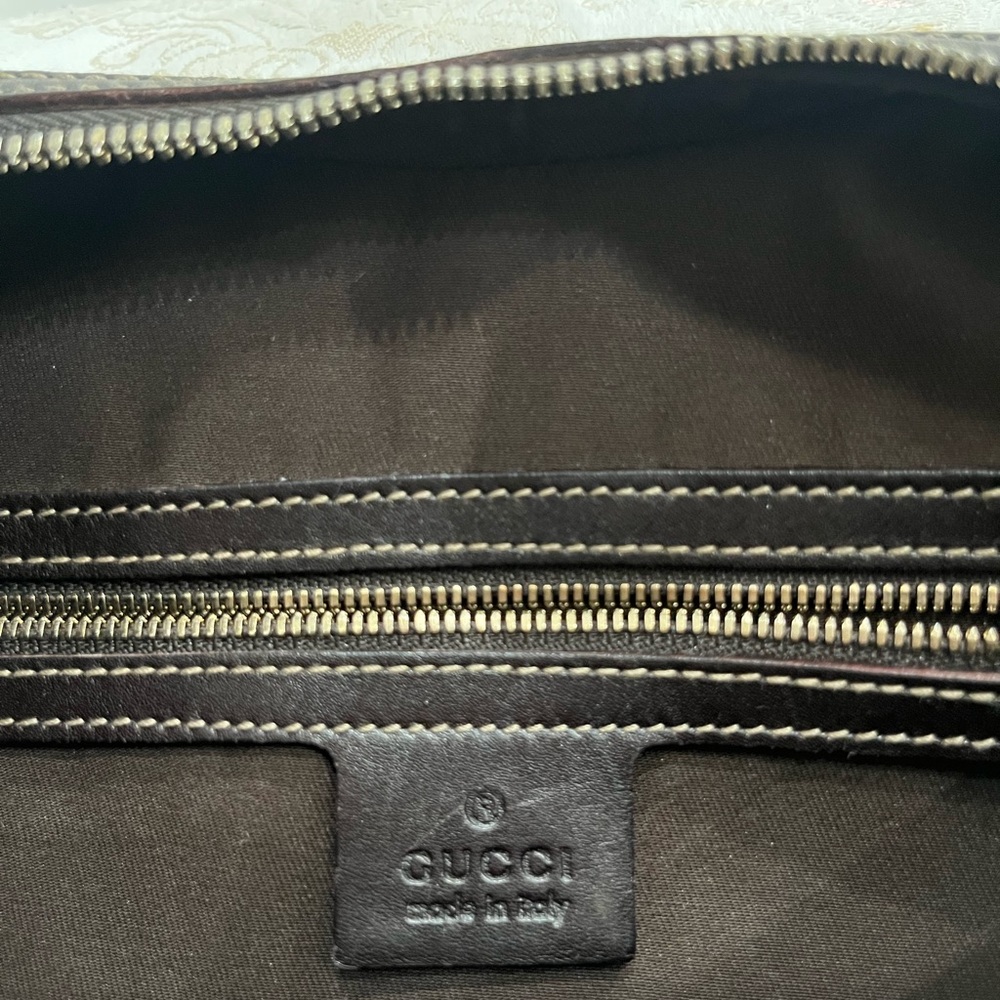 GUCCI HALF MOON LIMITED BAMBOO HOBO - Picture 7 of 11